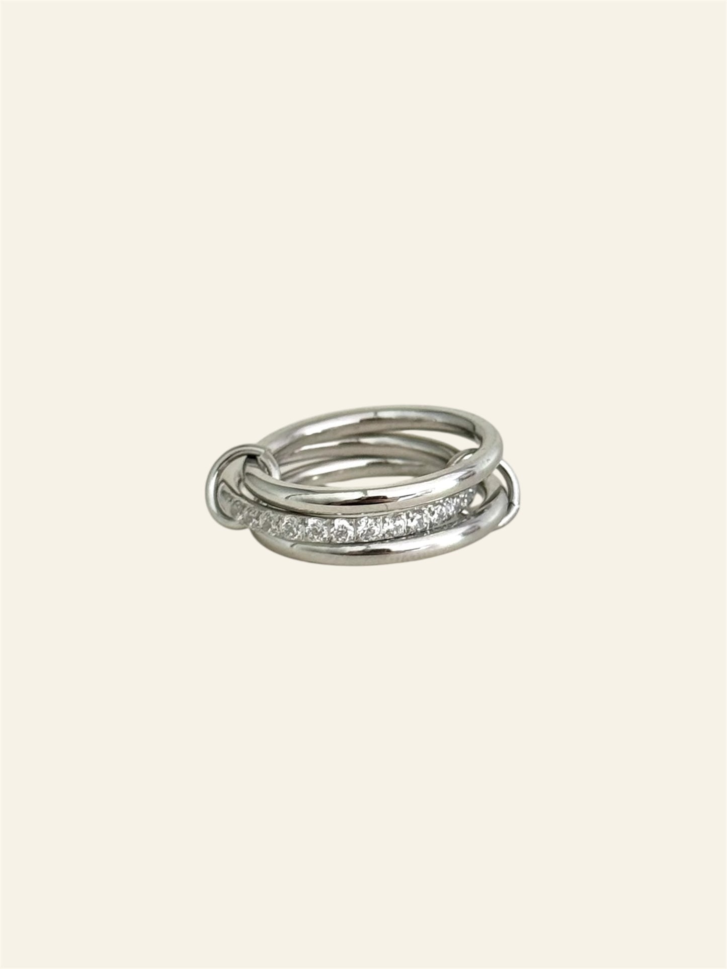 Bague ANAÏS acier inox