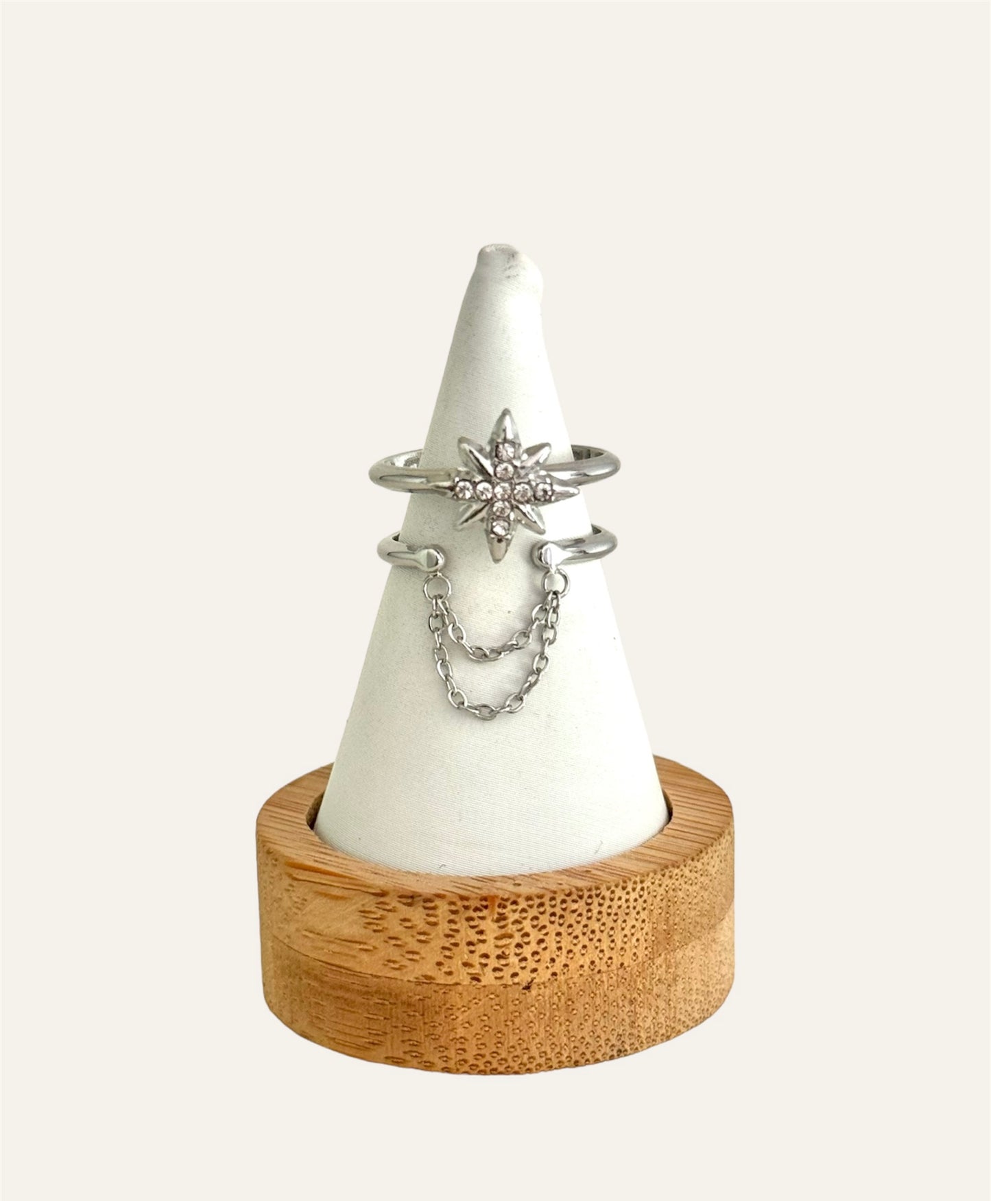 Bague STELLAR acier inox