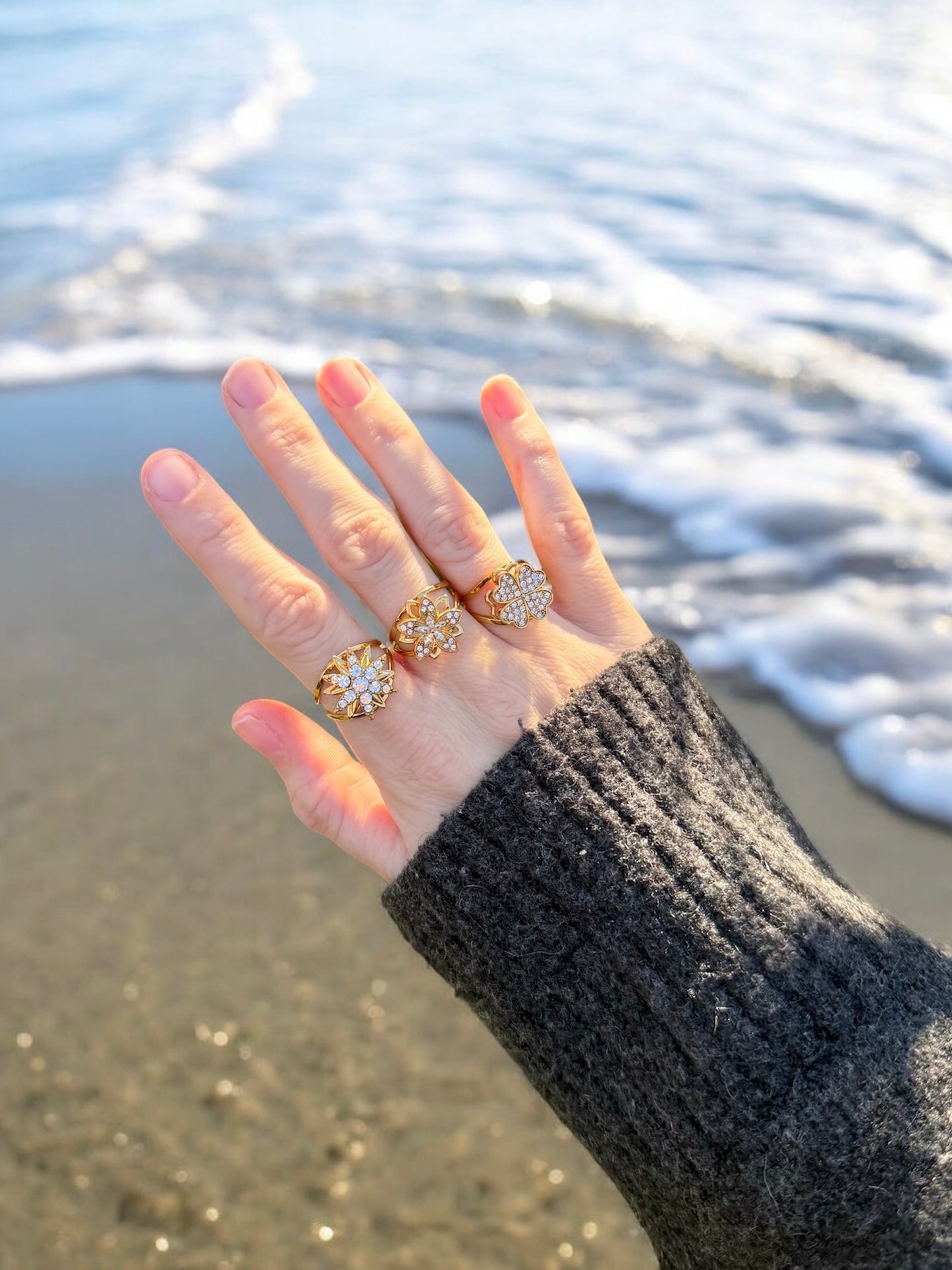 Bague TESSA acier inox (anti-stress)