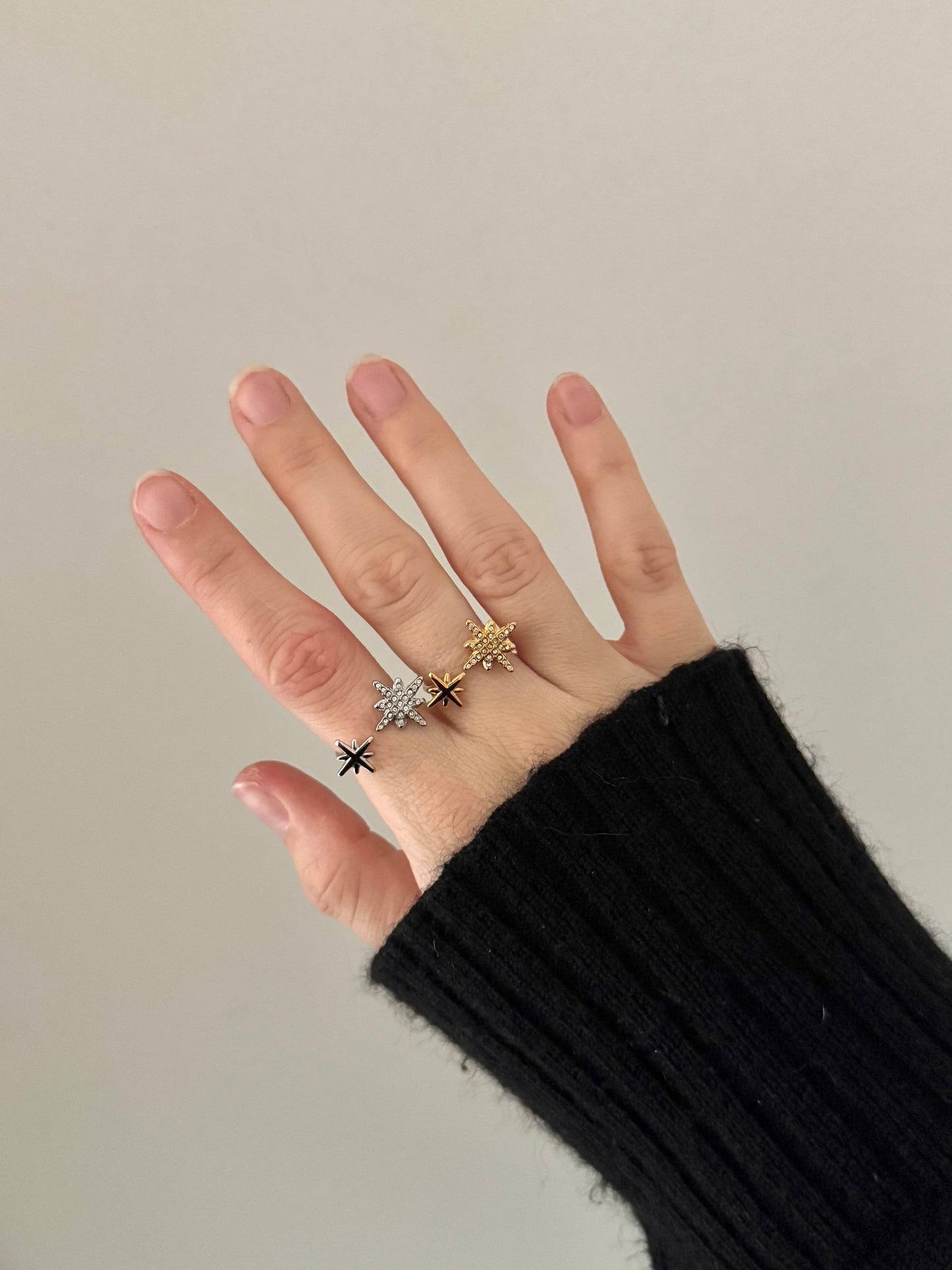 Bague YUNA acier inox