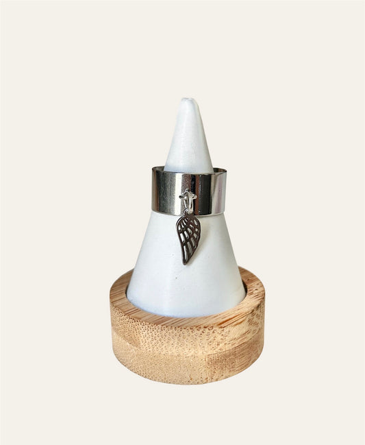 Bague ÉLINA argenté (breloque au choix)