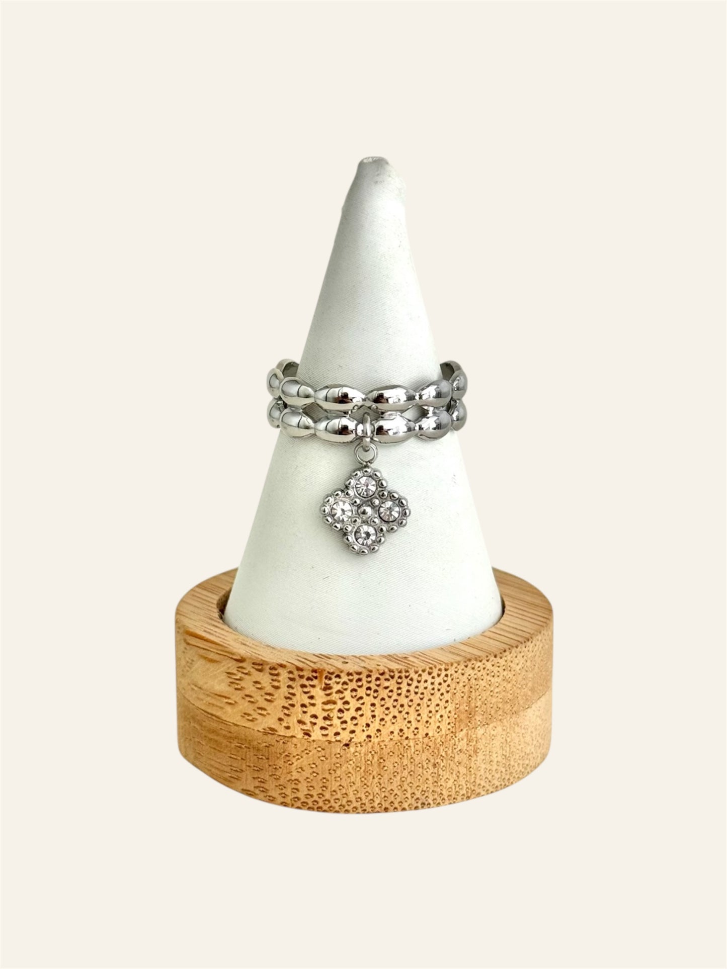 Bague CLÉA acier inox