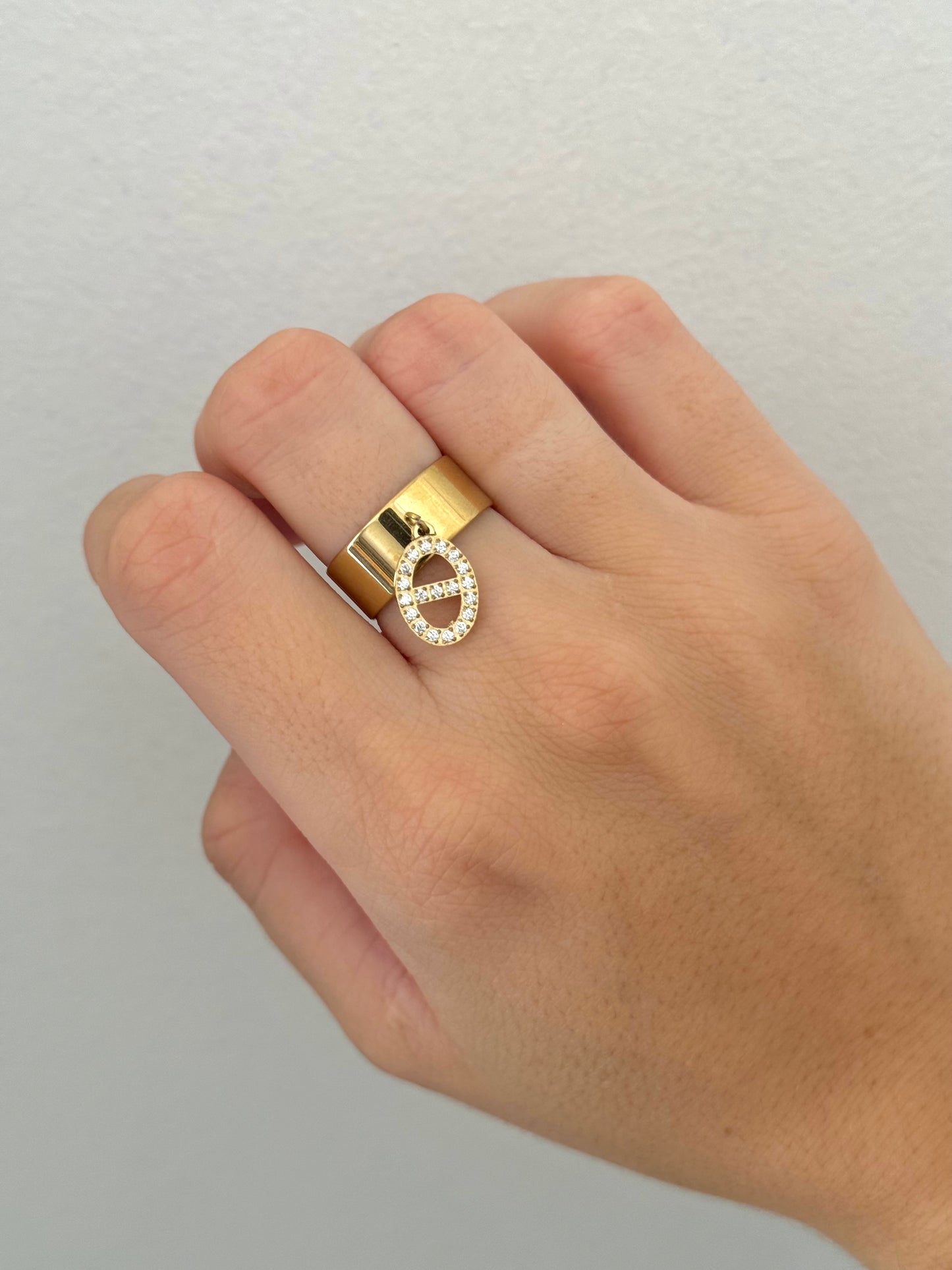 Bague RUBIS acier inox