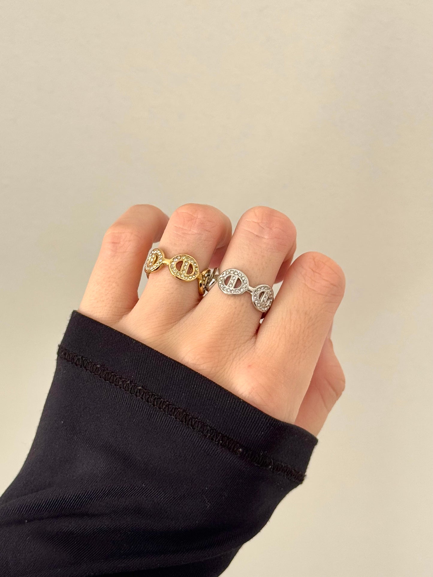 Bague LILY acier inox