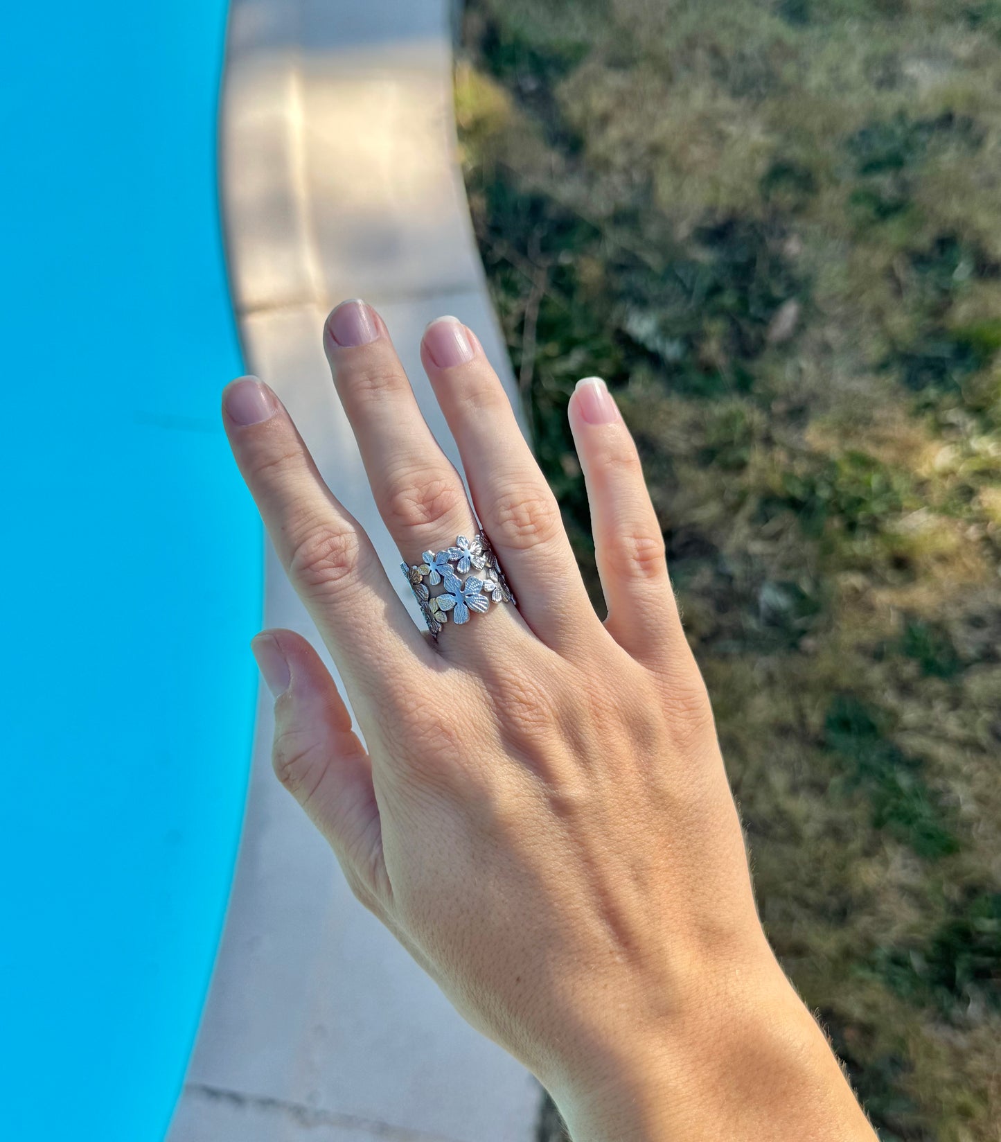Bague LYS acier inox