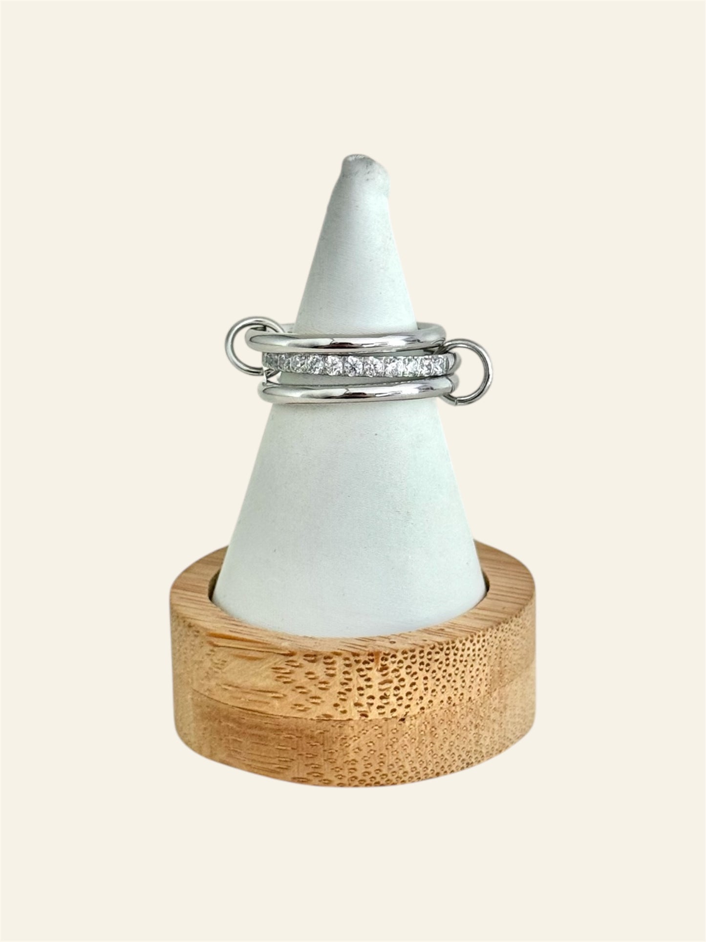 Bague ANAÏS acier inox