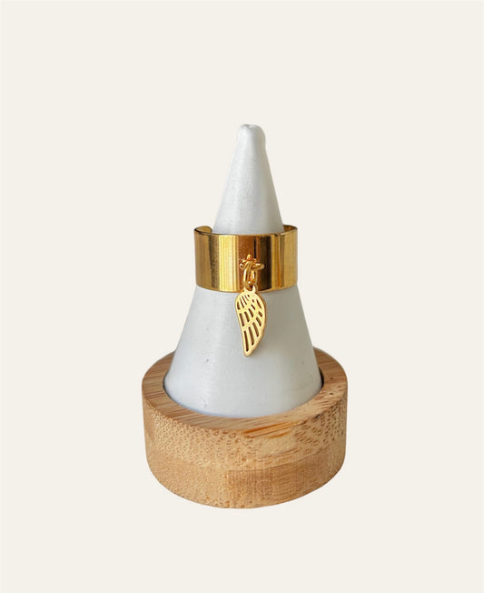 Bague ÉLINA doré (breloque au choix)
