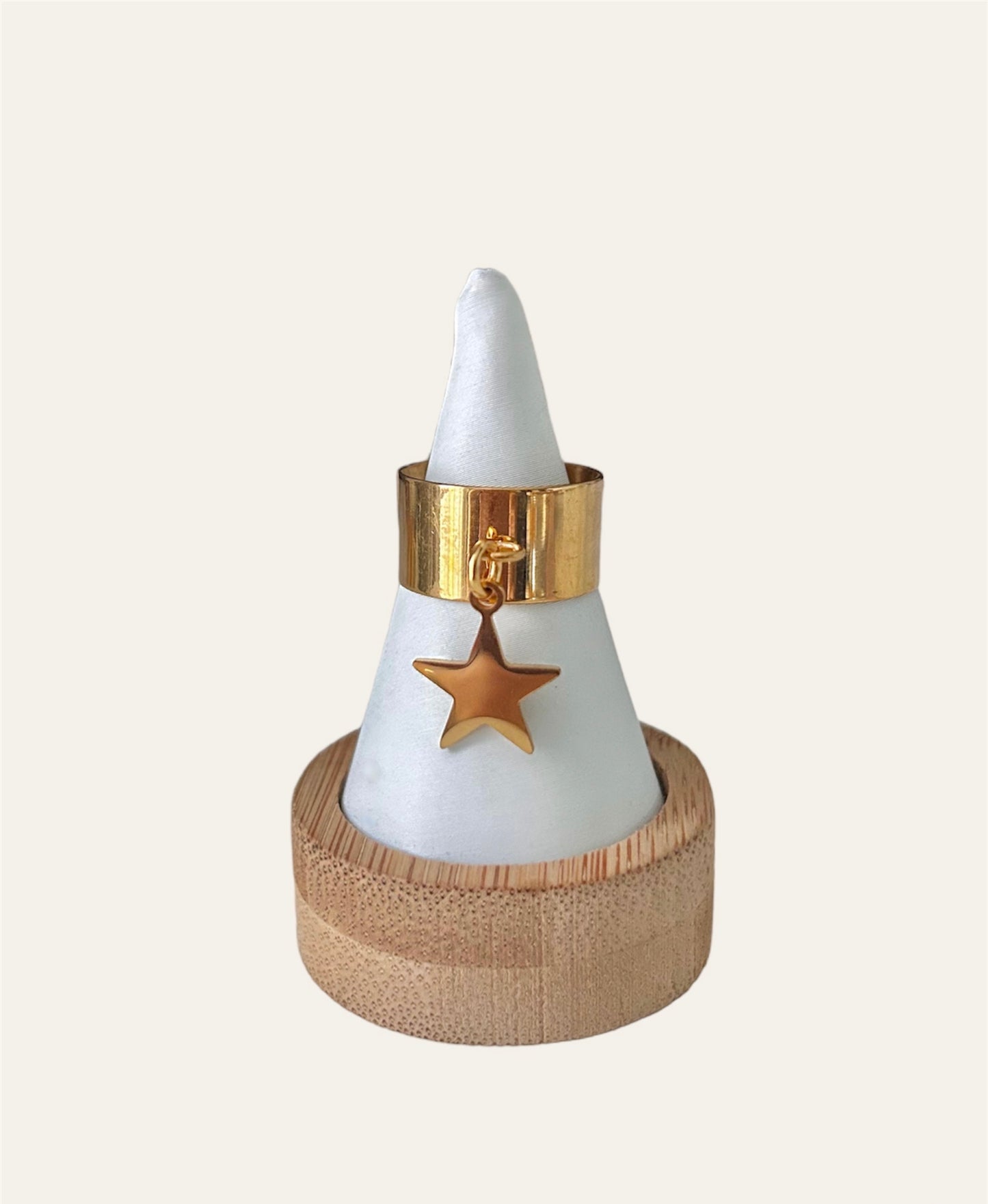 Bague ÉLINA doré (breloque au choix)