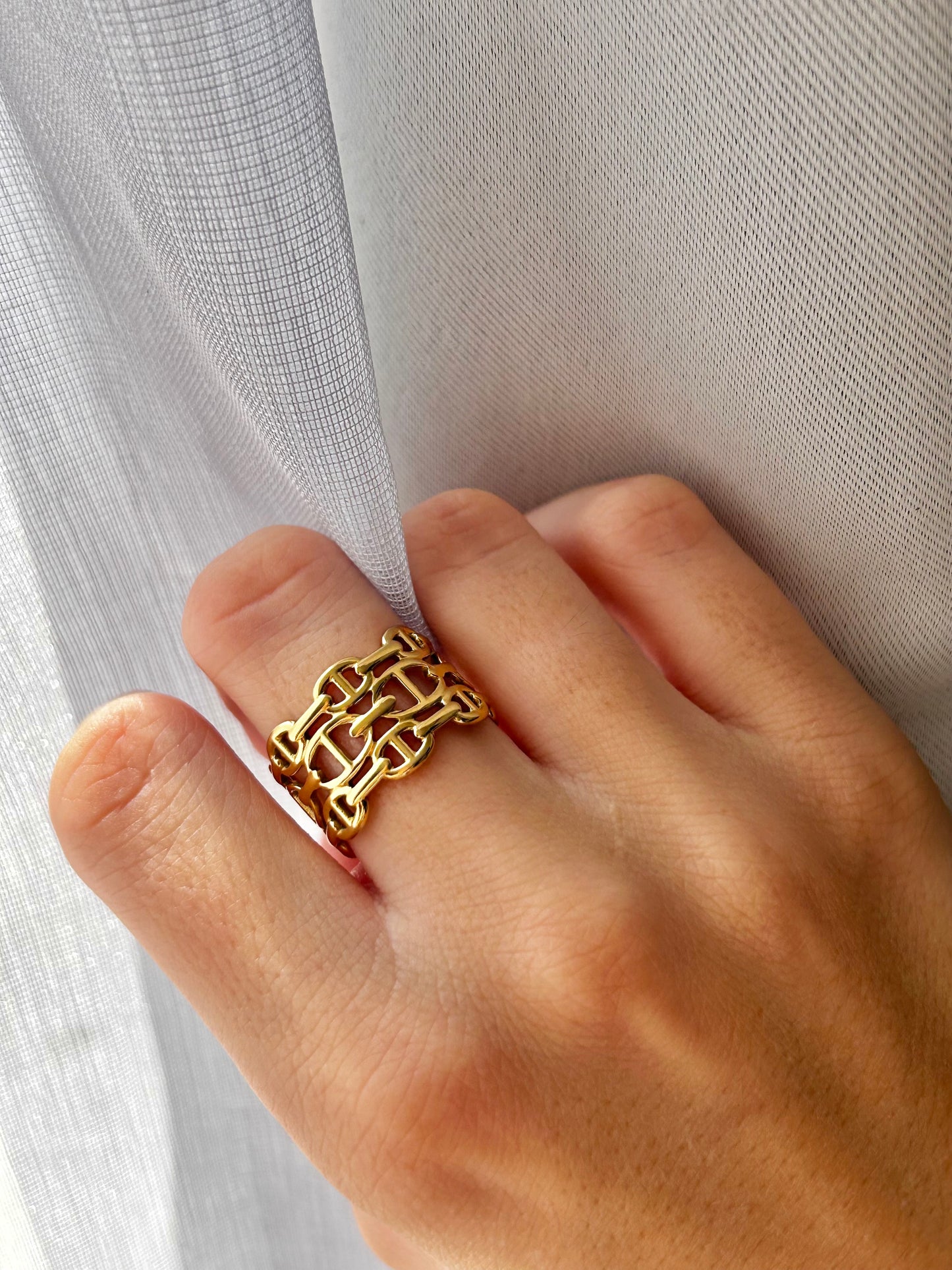 Bague NINA acier inox