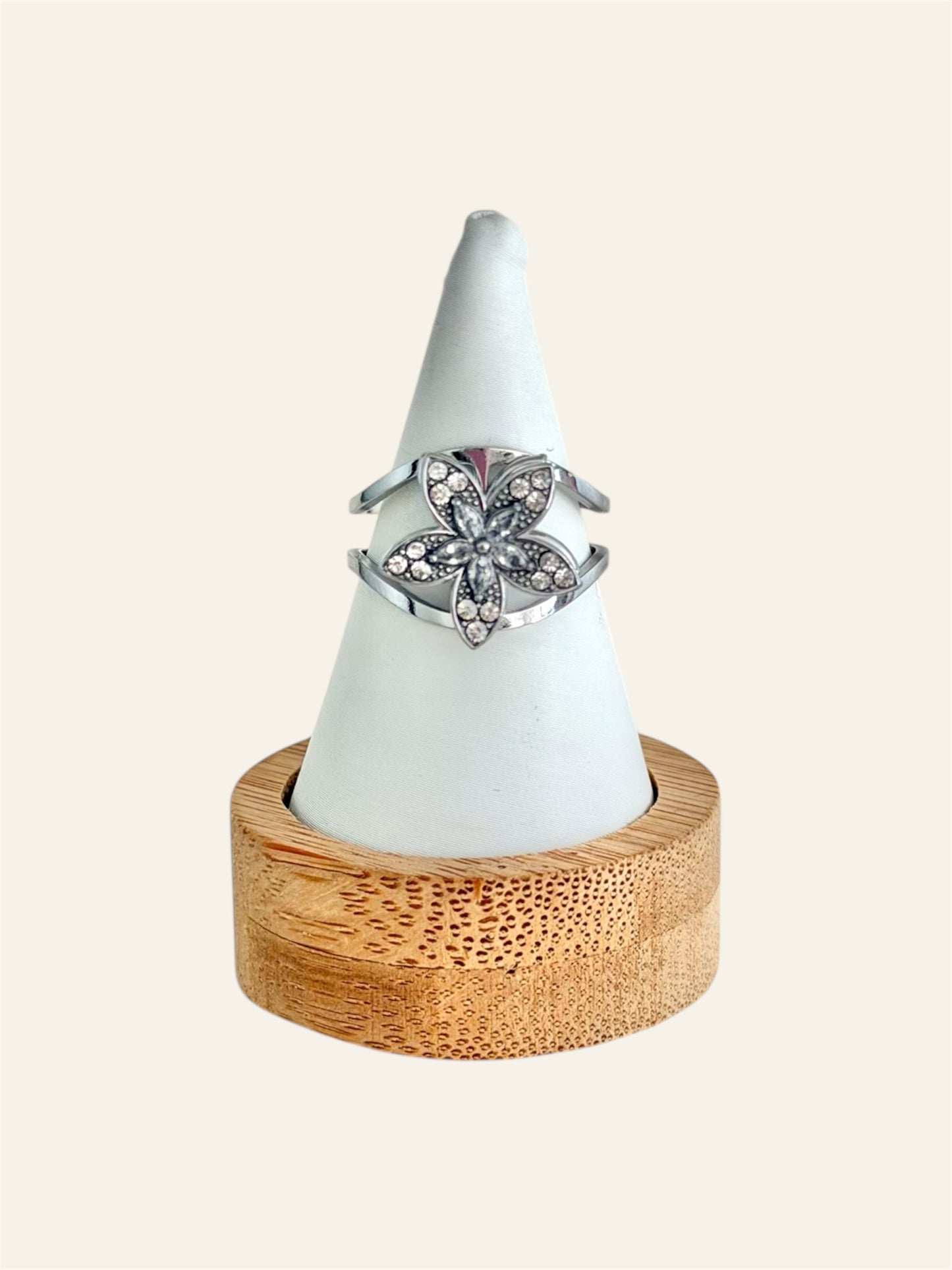Bague JASMINE acier inox (anti-stress)