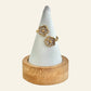 Bague FLEUR acier inox