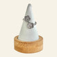 Bague FLEUR acier inox