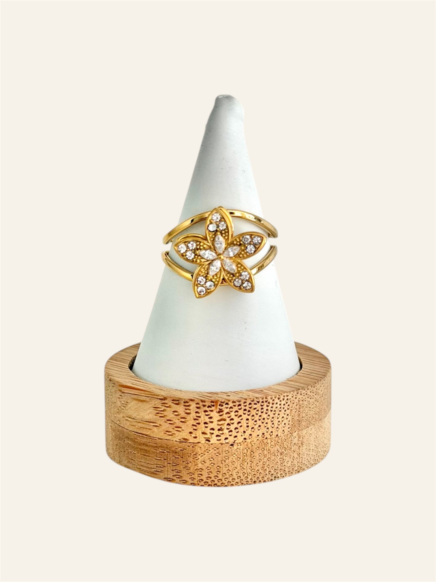 Bague JASMINE acier inox (anti-stress)
