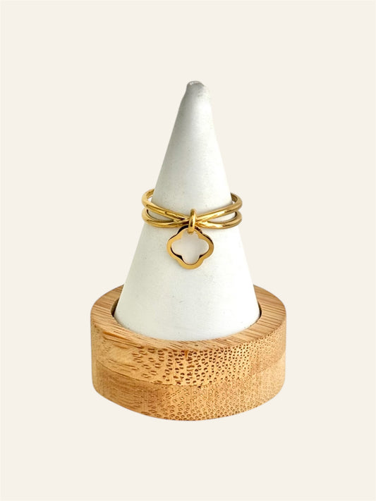 Bague FLORA acier inox