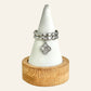 Bague CLÉA acier inox