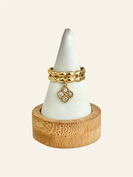 Bague CLÉA acier inox